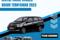 Rental Mobil Avanza Bogor Ternyaman 2023